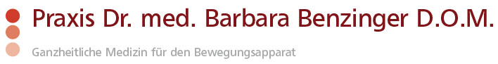 Logo Praxis Dr. med. Barbara Benzinger D.O.M., Ganzheitliche Medizin für den Bewegungsapparat